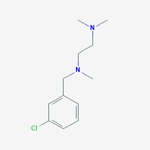 molecular formula C12H19ClN2 B4720704 (3-chlorobenzyl)[2-(dimethylamino)ethyl]methylamine 