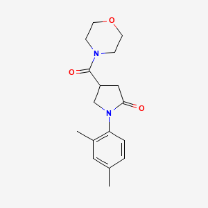 molecular formula C17H22N2O3 B4720761 1-(2,4-dimethylphenyl)-4-(4-morpholinylcarbonyl)-2-pyrrolidinone 