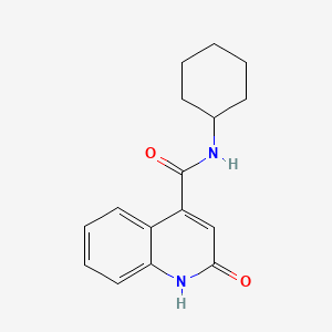 molecular formula C16H18N2O2 B4720763 N-cyclohexyl-2-hydroxy-4-quinolinecarboxamide 