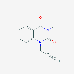 molecular formula C13H12N2O2 B4720777 3-ethyl-1-(2-propyn-1-yl)-2,4(1H,3H)-quinazolinedione 