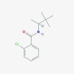 molecular formula C13H18ClNO B4720790 2-chloro-N-(1,2,2-trimethylpropyl)benzamide 