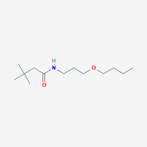 molecular formula C13H27NO2 B4720796 N-(3-butoxypropyl)-3,3-dimethylbutanamide 