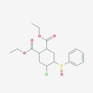 molecular formula C18H23ClO5S B4720864 diethyl 4-chloro-5-(phenylsulfinyl)cyclohexane-1,2-dicarboxylate 