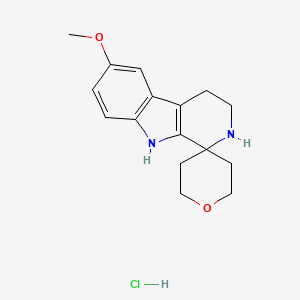 molecular formula C16H21ClN2O2 B4720875 6-methoxy-2,2',3,3',4,5',6',9-octahydrospiro[beta-carboline-1,4'-pyran] hydrochloride 