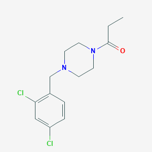 molecular formula C14H18Cl2N2O B4720890 1-(2,4-dichlorobenzyl)-4-propionylpiperazine 
