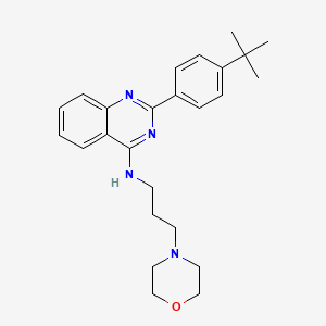 molecular formula C25H32N4O B4720901 2-(4-tert-butylphenyl)-N-[3-(4-morpholinyl)propyl]-4-quinazolinamine 