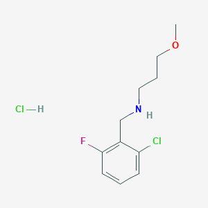 molecular formula C11H16Cl2FNO B4720939 N-(2-chloro-6-fluorobenzyl)-3-methoxy-1-propanamine hydrochloride 