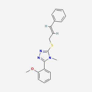 3-(2-methoxyphenyl)-4-methyl-5-[(3-phenyl-2-propen-1-yl)thio]-4H-1,2,4-triazole