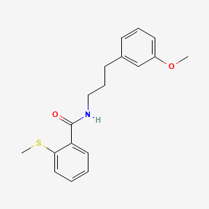 N-[3-(3-methoxyphenyl)propyl]-2-(methylthio)benzamide