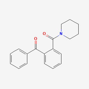 molecular formula C19H19NO2 B4721023 phenyl[2-(1-piperidinylcarbonyl)phenyl]methanone CAS No. 31802-12-7