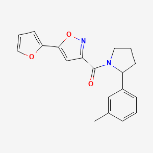 5-(2-furyl)-3-{[2-(3-methylphenyl)-1-pyrrolidinyl]carbonyl}isoxazole