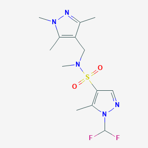 1-(difluoromethyl)-N,5-dimethyl-N-[(1,3,5-trimethyl-1H-pyrazol-4-yl)methyl]-1H-pyrazole-4-sulfonamide