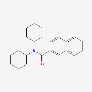 molecular formula C23H29NO B4721072 N,N-dicyclohexyl-2-naphthamide 