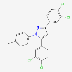 3,5-bis(3,4-dichlorophenyl)-1-(4-methylphenyl)-1H-pyrazole