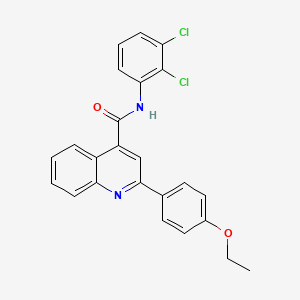 molecular formula C24H18Cl2N2O2 B4721090 N-(2,3-dichlorophenyl)-2-(4-ethoxyphenyl)-4-quinolinecarboxamide 