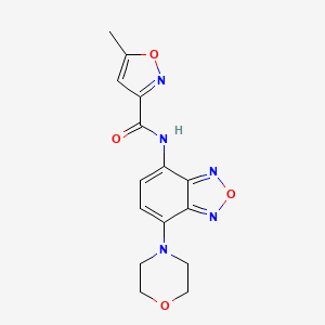 molecular formula C15H15N5O4 B4721099 5-methyl-N-[7-(4-morpholinyl)-2,1,3-benzoxadiazol-4-yl]-3-isoxazolecarboxamide 