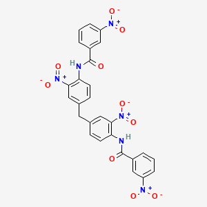 molecular formula C27H18N6O10 B4721136 N,N'-[methylenebis(2-nitro-4,1-phenylene)]bis(3-nitrobenzamide) 