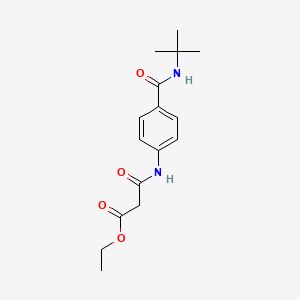 ethyl 3-({4-[(tert-butylamino)carbonyl]phenyl}amino)-3-oxopropanoate