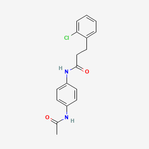 N-[4-(acetylamino)phenyl]-3-(2-chlorophenyl)propanamide