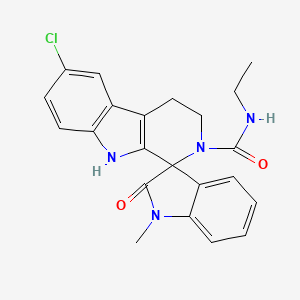 molecular formula C22H21ClN4O2 B4721215 6-chloro-N-ethyl-1'-methyl-2'-oxo-1',2',4,9-tetrahydrospiro[beta-carboline-1,3'-indole]-2(3H)-carboxamide 