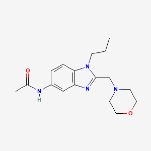 molecular formula C17H24N4O2 B4721244 N-[2-(4-morpholinylmethyl)-1-propyl-1H-benzimidazol-5-yl]acetamide 