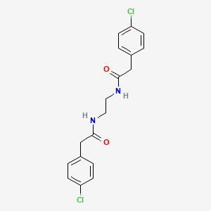 molecular formula C18H18Cl2N2O2 B4721267 N,N'-1,2-ethanediylbis[2-(4-chlorophenyl)acetamide] 