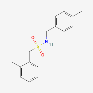 molecular formula C16H19NO2S B4721275 N-(4-methylbenzyl)-1-(2-methylphenyl)methanesulfonamide 