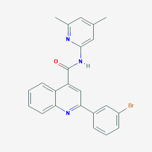 2-(3-bromophenyl)-N-(4,6-dimethyl-2-pyridinyl)-4-quinolinecarboxamide