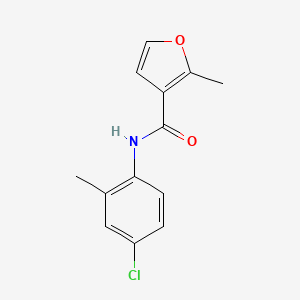 molecular formula C13H12ClNO2 B4721355 N-(4-chloro-2-methylphenyl)-2-methyl-3-furamide 
