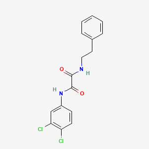 molecular formula C16H14Cl2N2O2 B4721364 N-(3,4-dichlorophenyl)-N'-(2-phenylethyl)ethanediamide 