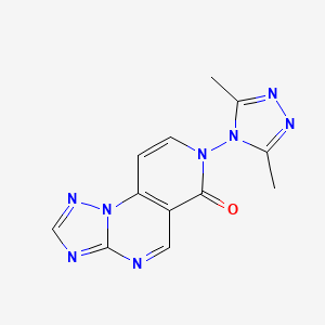 molecular formula C12H10N8O B4721385 7-(3,5-dimethyl-4H-1,2,4-triazol-4-yl)pyrido[3,4-e][1,2,4]triazolo[1,5-a]pyrimidin-6(7H)-one 