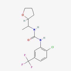 N-[2-chloro-5-(trifluoromethyl)phenyl]-N'-[1-(tetrahydro-2-furanyl)ethyl]urea