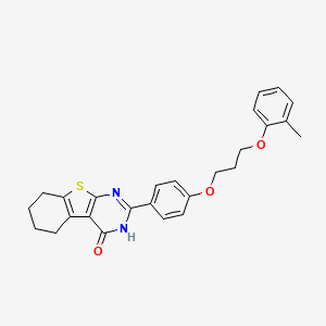 2-{4-[3-(2-methylphenoxy)propoxy]phenyl}-5,6,7,8-tetrahydro[1]benzothieno[2,3-d]pyrimidin-4(3H)-one