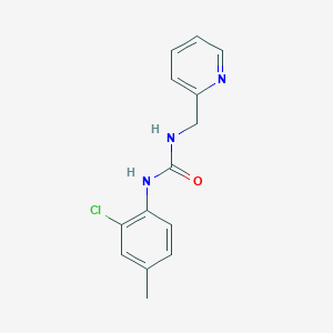 molecular formula C14H14ClN3O B4721440 N-(2-chloro-4-methylphenyl)-N'-(2-pyridinylmethyl)urea 
