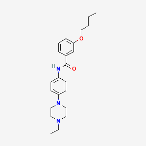 molecular formula C23H31N3O2 B4721570 3-butoxy-N-[4-(4-ethyl-1-piperazinyl)phenyl]benzamide 