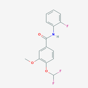 4-(difluoromethoxy)-N-(2-fluorophenyl)-3-methoxybenzamide