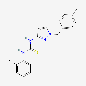 molecular formula C19H20N4S B4721612 N-[1-(4-methylbenzyl)-1H-pyrazol-3-yl]-N'-(2-methylphenyl)thiourea 