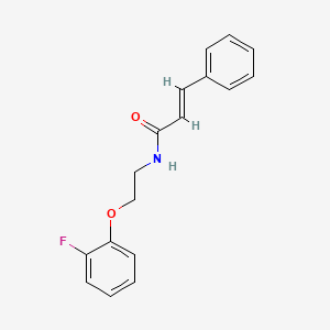 molecular formula C17H16FNO2 B4721620 N-[2-(2-fluorophenoxy)ethyl]-3-phenylacrylamide 