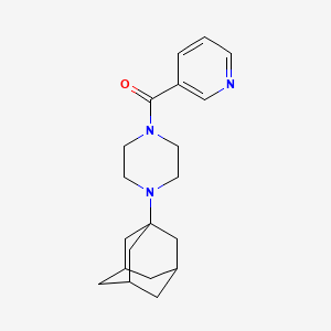 molecular formula C20H27N3O B4721632 1-(1-adamantyl)-4-(3-pyridinylcarbonyl)piperazine 