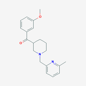 molecular formula C20H24N2O2 B4721646 (3-methoxyphenyl){1-[(6-methyl-2-pyridinyl)methyl]-3-piperidinyl}methanone 