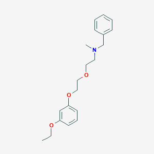 molecular formula C20H27NO3 B4721654 N-benzyl-2-[2-(3-ethoxyphenoxy)ethoxy]-N-methylethanamine 