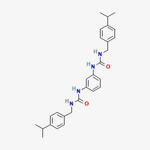 molecular formula C28H34N4O2 B4721687 N',N'''-1,3-phenylenebis[N-(4-isopropylbenzyl)urea] 