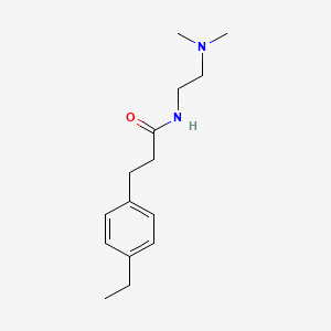 molecular formula C15H24N2O B4721712 N-[2-(dimethylamino)ethyl]-3-(4-ethylphenyl)propanamide 