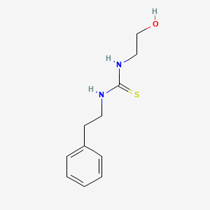 molecular formula C11H16N2OS B4721736 N-(2-hydroxyethyl)-N'-(2-phenylethyl)thiourea 