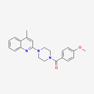 molecular formula C22H23N3O2 B4721746 2-[4-(4-methoxybenzoyl)-1-piperazinyl]-4-methylquinoline 