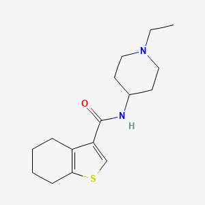 molecular formula C16H24N2OS B4721753 N-(1-ethyl-4-piperidinyl)-4,5,6,7-tetrahydro-1-benzothiophene-3-carboxamide 