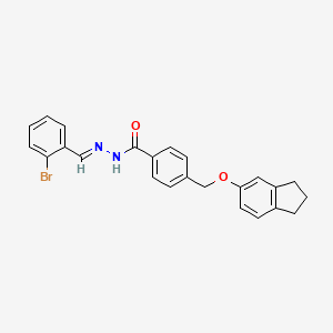 N'-(2-bromobenzylidene)-4-[(2,3-dihydro-1H-inden-5-yloxy)methyl]benzohydrazide