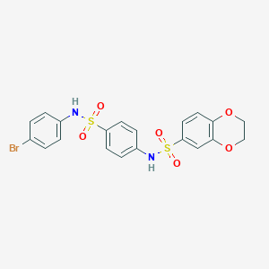 B472182 N-[4-[(4-bromophenyl)sulfamoyl]phenyl]-2,3-dihydro-1,4-benzodioxine-6-sulfonamide CAS No. 440098-44-2