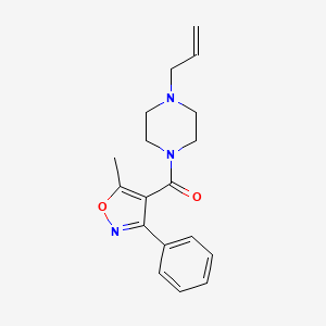 molecular formula C18H21N3O2 B4721838 1-allyl-4-[(5-methyl-3-phenyl-4-isoxazolyl)carbonyl]piperazine 