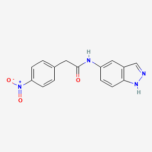 N-1H-indazol-5-yl-2-(4-nitrophenyl)acetamide